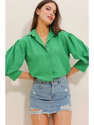 Zdjęcie produktu Defile Bluzka w kolorze zielonym rozmiar: XL