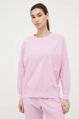 Zdjęcie produktu Deha bluza damska kolor różowy gładka
