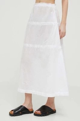Zdjęcie produktu Deha spódnica kolor biały midi rozkloszowana