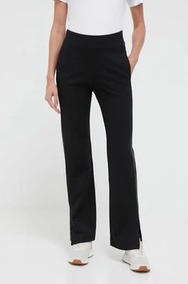 Zdjęcie produktu Deha spodnie damskie kolor czarny dzwony high waist
