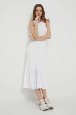 Zdjęcie produktu Deha sukienka kolor biały midi prosta