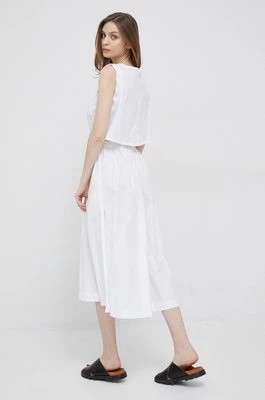 Zdjęcie produktu Deha sukienka kolor biały midi rozkloszowana