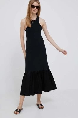 Zdjęcie produktu Deha sukienka kolor czarny maxi rozkloszowana