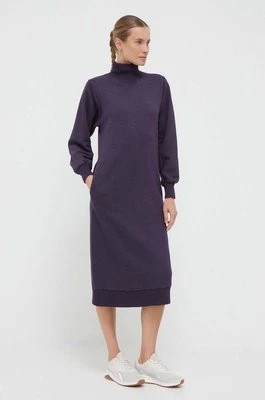 Zdjęcie produktu Deha sukienka kolor fioletowy midi prosta