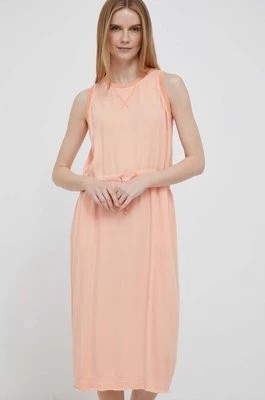 Zdjęcie produktu Deha sukienka kolor pomarańczowy midi prosta
