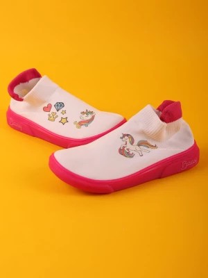Zdjęcie produktu Denokids Sneakersy "Pembe Unicorn" w kolorze kremowo-różowym rozmiar: 24