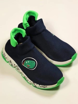 Zdjęcie produktu Denokids Sneakersy "Space Dino" w kolorze granatowo-zielonym rozmiar: 24