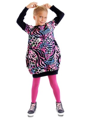 Zdjęcie produktu Denokids Sukienka "Allover Leopard" w kolorze jasnoróżowym rozmiar: 122