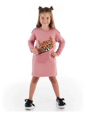 Zdjęcie produktu Denokids Sukienka "Leopard" w kolorze jasnoróżowym rozmiar: 134