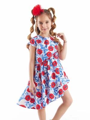 Zdjęcie produktu Denokids Sukienka "Poppy" w kolorze czerwono-niebieskim rozmiar: 122
