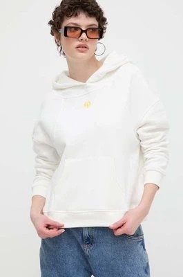 Zdjęcie produktu Desigual bluza bawełniana LOGO damska kolor biały z kapturem gładka 24SWSK43