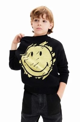 Zdjęcie produktu Desigual bluza dziecięca kolor czarny z nadrukiem