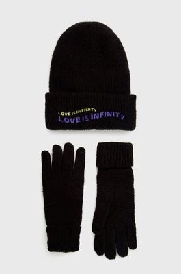 Zdjęcie produktu Desigual Czapka i rękawiczki 21WAOA40 kolor czarny