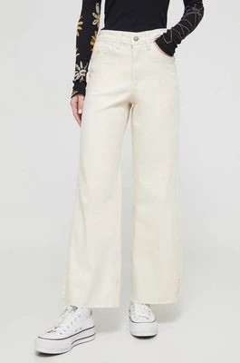 Zdjęcie produktu Desigual jeansy DENVERE damskie kolor beżowy 24SWDD76