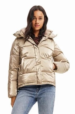 Zdjęcie produktu Desigual kurtka damska kolor beżowy zimowa