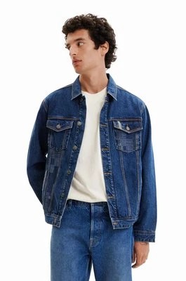 Zdjęcie produktu Desigual kurtka jeansowa męska kolor niebieski przejściowa