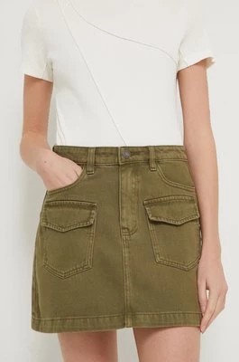 Zdjęcie produktu Desigual spódnica jeansowa LECCE kolor zielony mini ołówkowa 24SWFD05