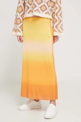 Zdjęcie produktu Desigual spódnica SUA kolor żółty midi prosta 24SWFK02