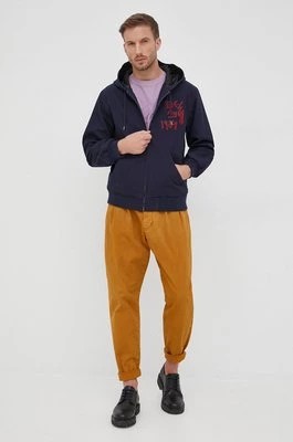 Zdjęcie produktu Desigual spodnie 22SMPW08 męskie kolor żółty w fasonie chinos