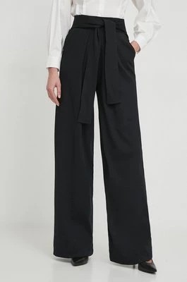 Zdjęcie produktu Desigual spodnie TAMI damskie kolor czarny szerokie high waist 24SWPK02