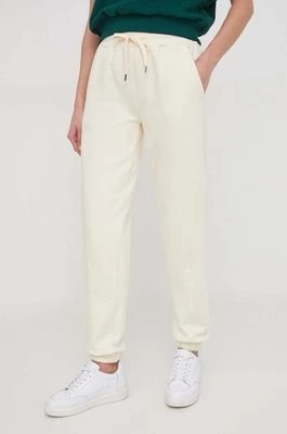 Zdjęcie produktu Desigual spodnie dresowe bawełniane JANE kolor beżowy gładkie 24SWPK05