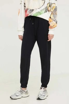 Zdjęcie produktu Desigual spodnie dresowe bawełniane JANE kolor granatowy gładkie 24SWPK05