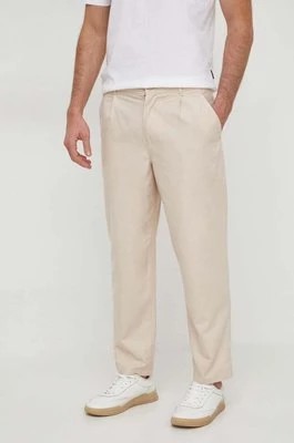 Zdjęcie produktu Desigual spodnie GILPBERTO męskie kolor beżowy proste 24SMPW02