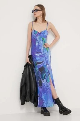 Zdjęcie produktu Desigual sukienka BLEU LACROIX kolor fioletowy maxi rozkloszowana 24SWVW80