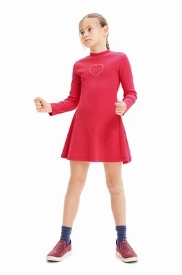 Zdjęcie produktu Desigual sukienka dziecięca kolor fioletowy mini rozkloszowana