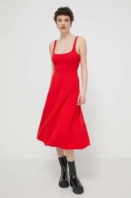 Zdjęcie produktu Desigual sukienka HARIA kolor czerwony mini rozkloszowana 24SWVK06