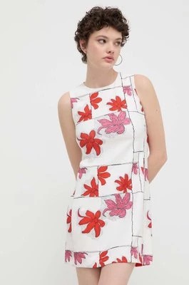 Zdjęcie produktu Desigual sukienka HOUSTON kolor biały mini prosta 24SWVW01