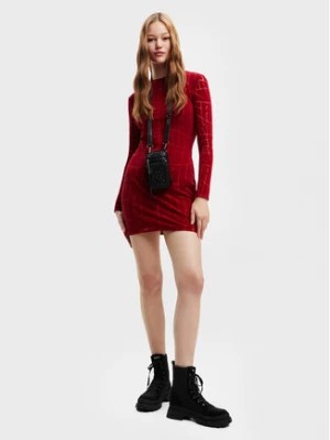 Zdjęcie produktu Desigual Sukienka koktajlowa Hellen 22WWVK76 Czerwony Slim Fit