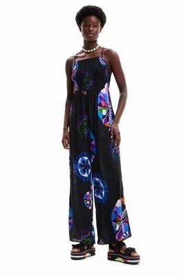 Zdjęcie produktu Desigual sukienka kolor czarny z dekoltem karo