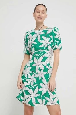 Zdjęcie produktu Desigual sukienka NASHVILLE kolor zielony mini rozkloszowana 24SWVW36