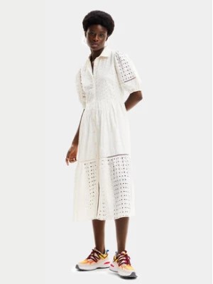 Zdjęcie produktu Desigual Sukienka koszulowa Berkeley 24SWVW59 Biały Regular Fit