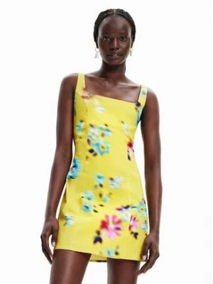 Zdjęcie produktu Desigual Sukienka letnia 23SWVW51 Żółty Slim Fit