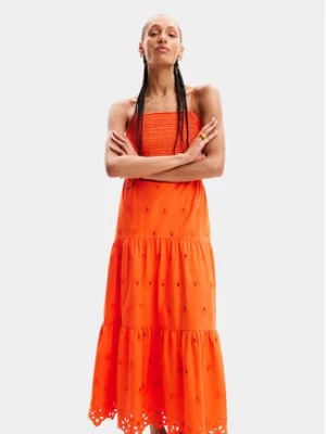 Zdjęcie produktu Desigual Sukienka letnia Malver 24SWVW12 Pomarańczowy Regular Fit