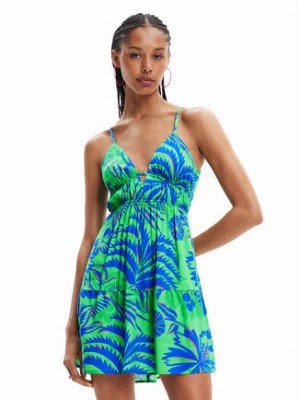 Zdjęcie produktu Desigual Sukienka letnia Milos 23SWMW14 Zielony Regular Fit