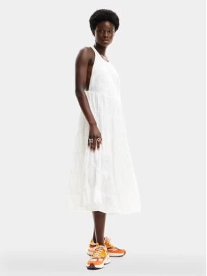 Zdjęcie produktu Desigual Sukienka letnia MONSIEUR CHRISTIAN LACROIX Romantic 24SWVW78 Biały Regular Fit