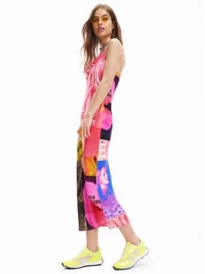 Zdjęcie produktu Desigual Sukienka letnia Montpellier 23SWVW38 Różowy Regular Fit