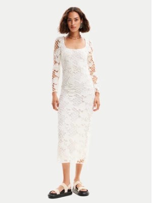 Zdjęcie produktu Desigual Sukienka letnia Sandalo 24SWVW50 Biały Slim Fit