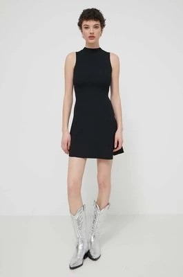 Zdjęcie produktu Desigual sukienka TURNER kolor czarny mini rozkloszowana 24SWVF08