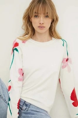 Zdjęcie produktu Desigual sweter DEMIS damski kolor beżowy lekki 24SWJF08