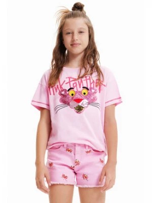 Zdjęcie produktu Desigual T-Shirt 23SGTK12 Różowy Regular Fit