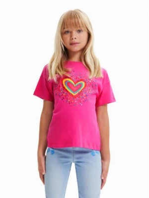 Zdjęcie produktu Desigual T-Shirt 23SGTK20 Różowy Regular Fit