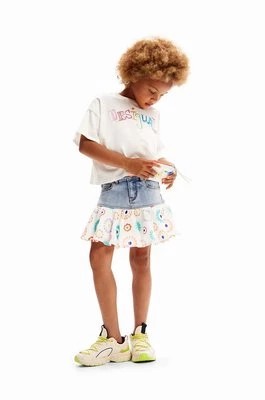 Zdjęcie produktu Desigual t-shirt bawełniany dziecięcy kolor biały