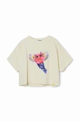 Zdjęcie produktu Desigual t-shirt bawełniany dziecięcy kolor biały