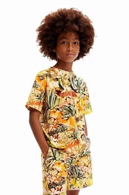 Zdjęcie produktu Desigual t-shirt bawełniany dziecięcy wzorzysty