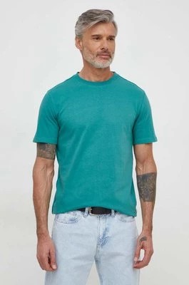 Zdjęcie produktu Desigual t-shirt bawełniany WILLOW męski kolor zielony gładki 24SMTK13