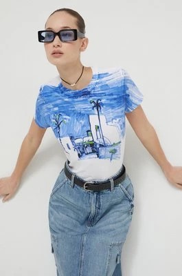 Zdjęcie produktu Desigual t-shirt FEZ damski kolor biały 24SWTK69